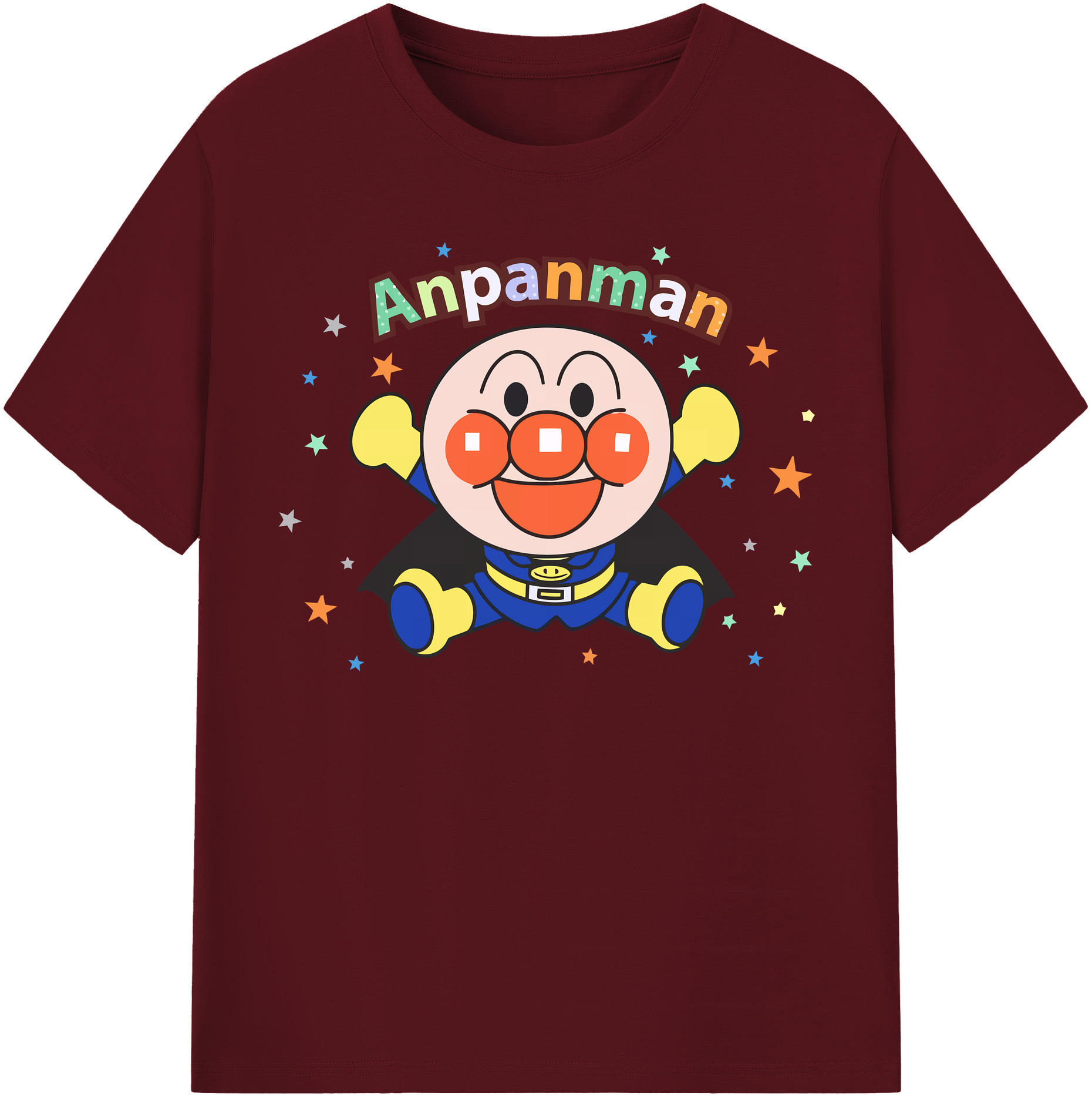 （画像用） アンパンマン Anpanman 綿100％半袖Tシャツ（フロントプリント）